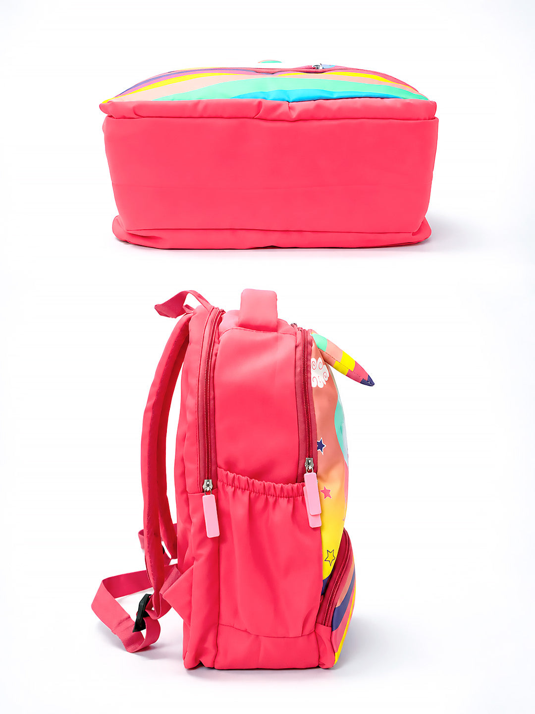 Rainbow Unicorn Kids Backpack – Pink School Bag for Girls