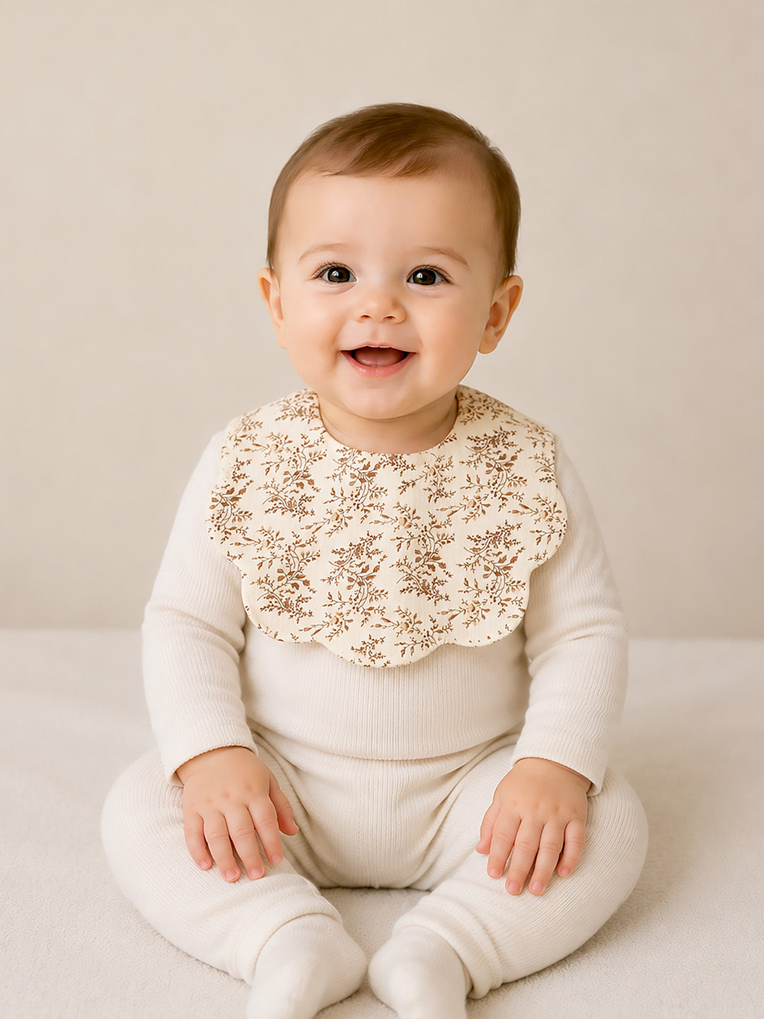 Floral, Bow & Confetti Dots 3-Piece Muslin Cotton Baby Bibs | Snap Closure | Drool & Burp Bib