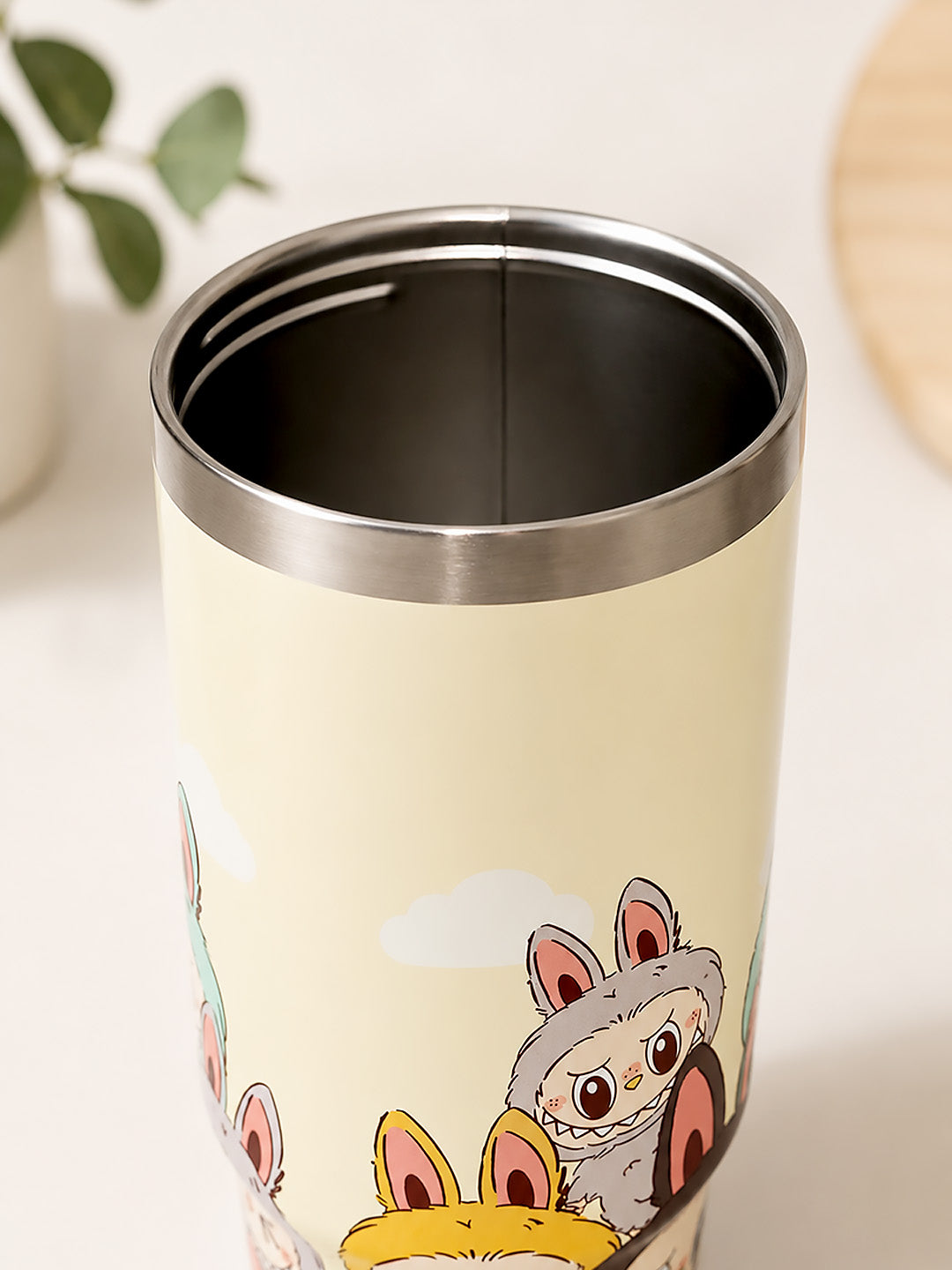 Bunny Monster Crew Stainless Steel Kids Tumbler | Dual Lid & Straw