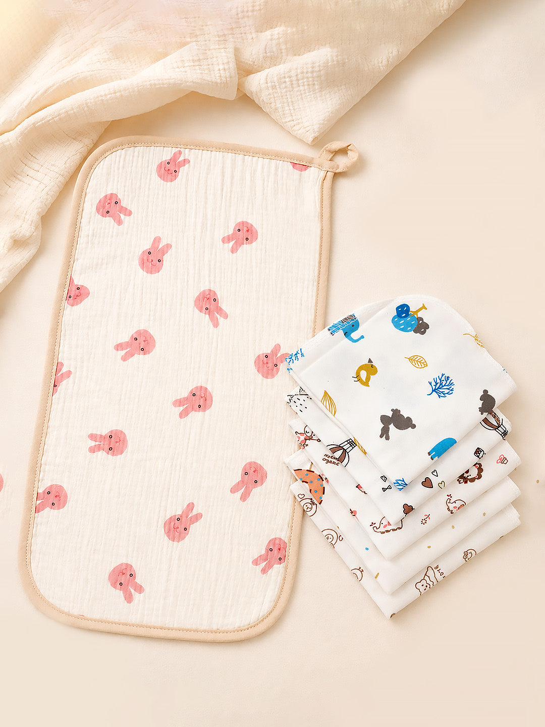 Welcome Baby 18-Piece Newborn Baby Girl Gift Hamper | Pure Cotton | 0–3 Months