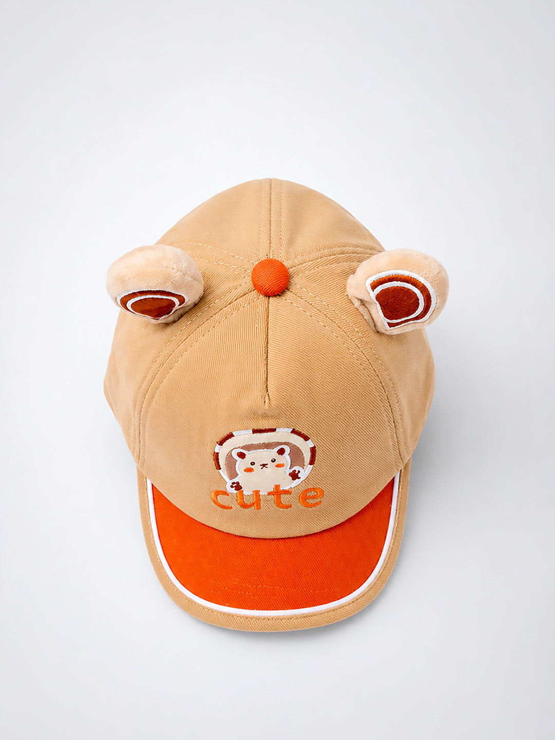 3D Bear Ears Baby Cap | Adjustable Strap | Toddlers 2–6 Years