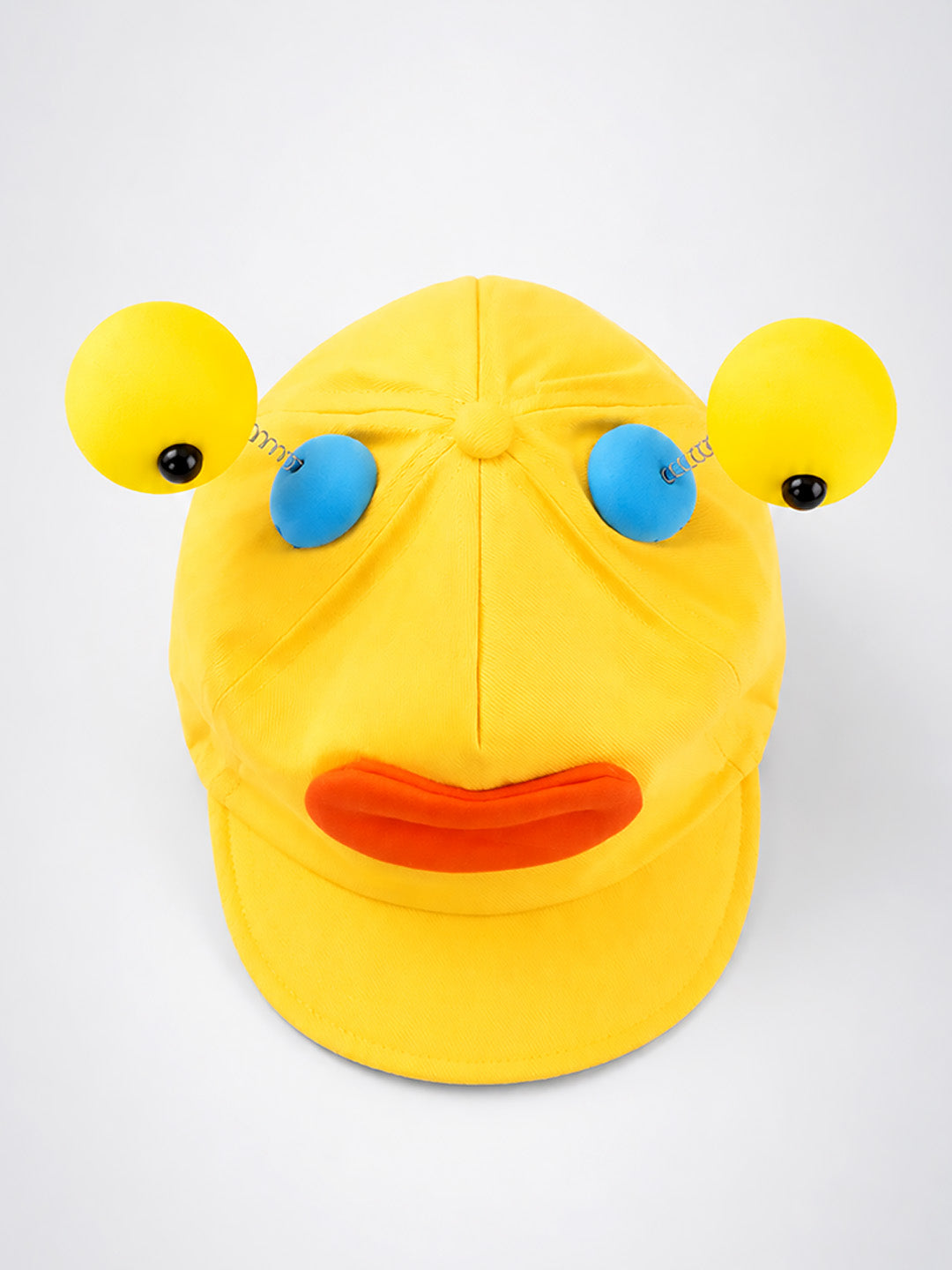 Yellow 3D Eyeball Antenna Kids Cap | Adjustable Fit | Toddlers & Kids 2–6 Years