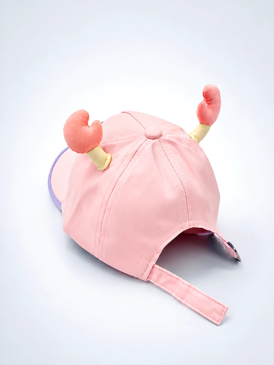 Pink 3D Crab Kids Baseball Cap | Adjustable Strap | Girls 2–6 Years