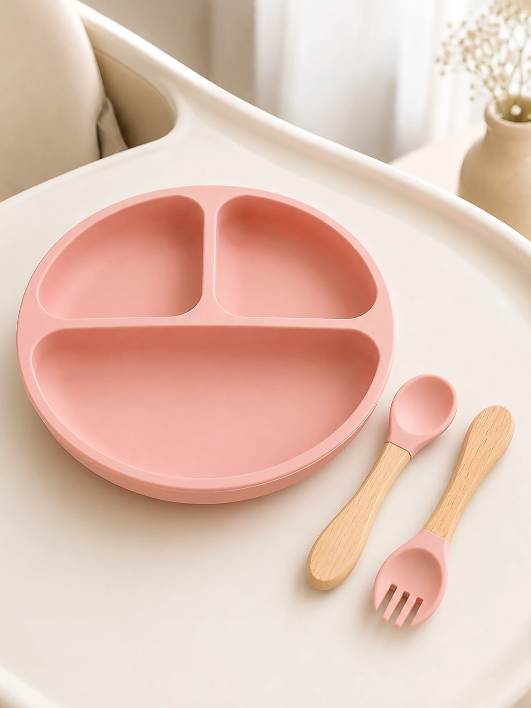 11-Piece Little Foodie Baby Weaning Gift Hamper | Silicone Feeding Set | Cane Basket | 0-24 Months