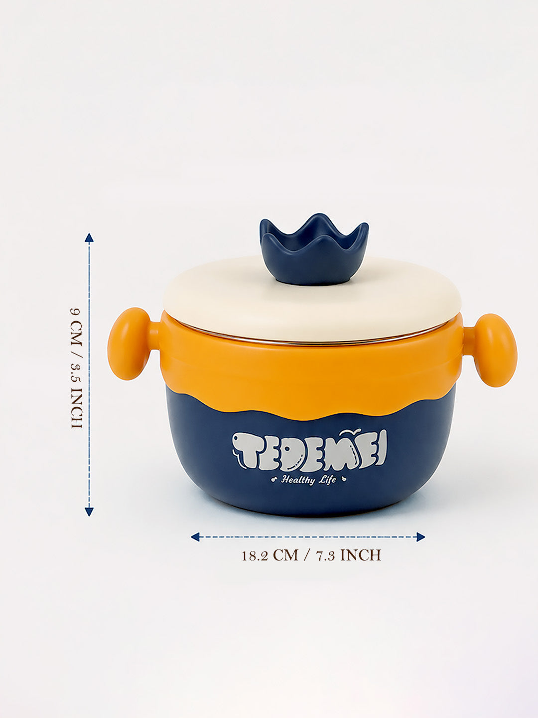 Kids Insulated Stainless Steel Lunch Bowl | Hot Water Warm-Keep | Fork & Spoon Included