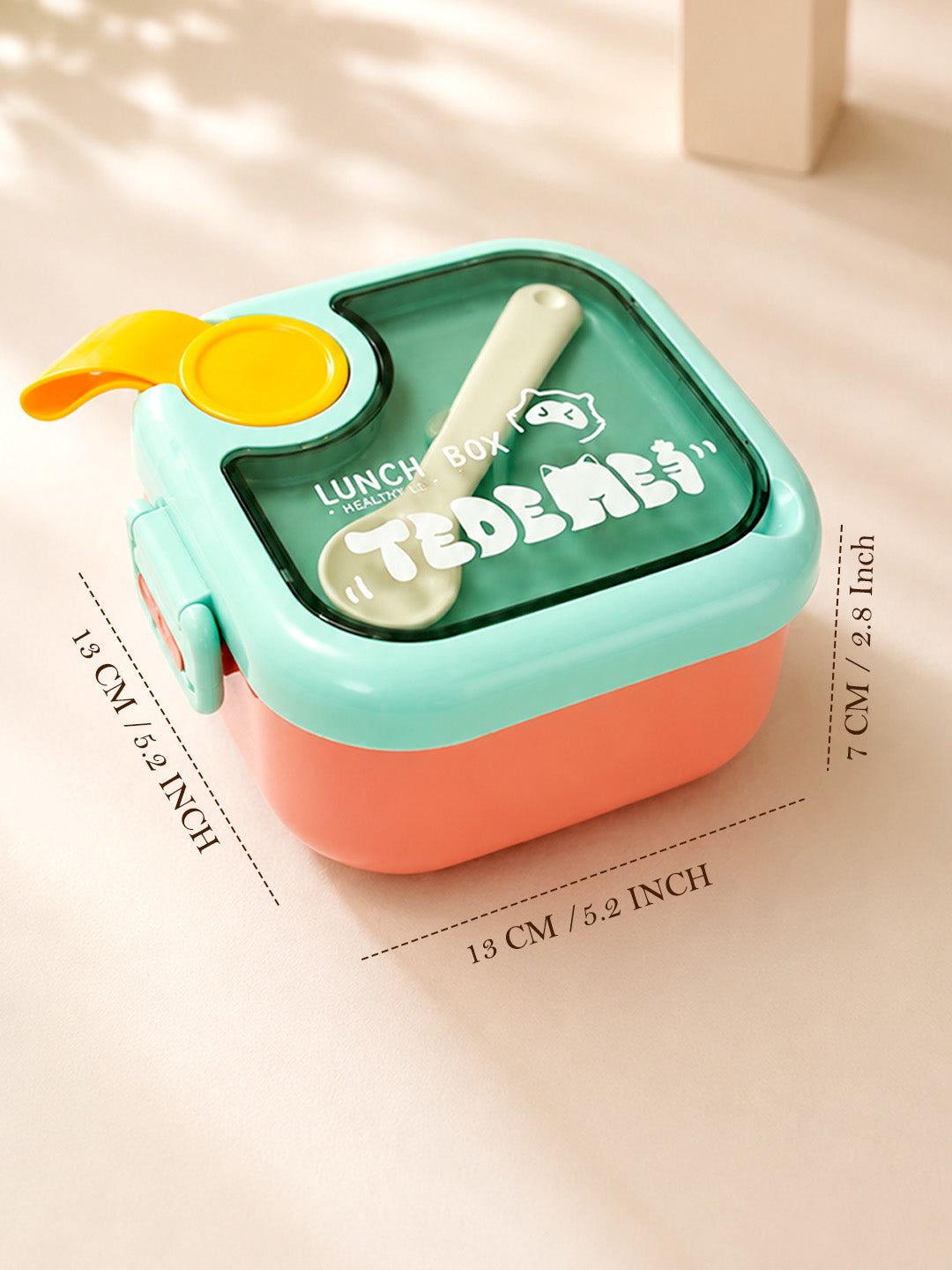 2-Tier Kids Lunch Box | Leak-Proof | BPA-Free | Spoon & Scissor Included