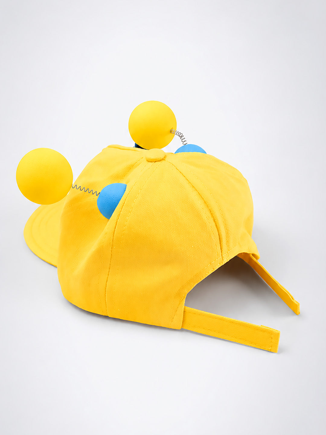 Yellow 3D Eyeball Antenna Kids Cap | Adjustable Fit | Toddlers & Kids 2–6 Years