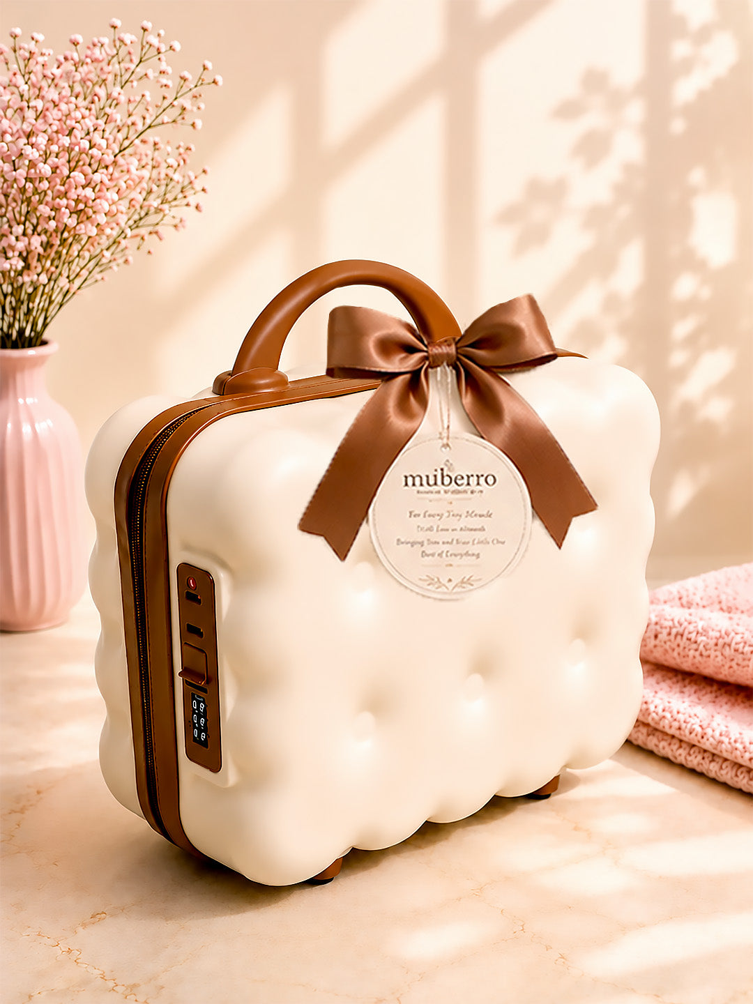 Crawling Baby | Annaprashana Ceremony | 22-Piece Gift set | Pure Cotton | Keepsake Suitcase | 6–12 Months