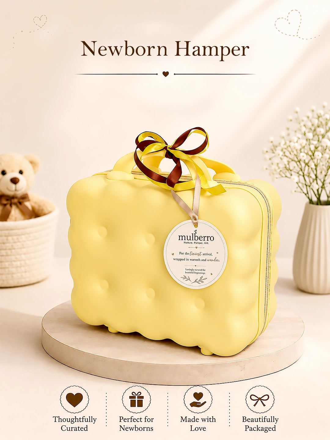 Happy Stars 23-Piece Newborn Baby Gift Hamper | Pure Cotton | Unisex | 0–3 Months