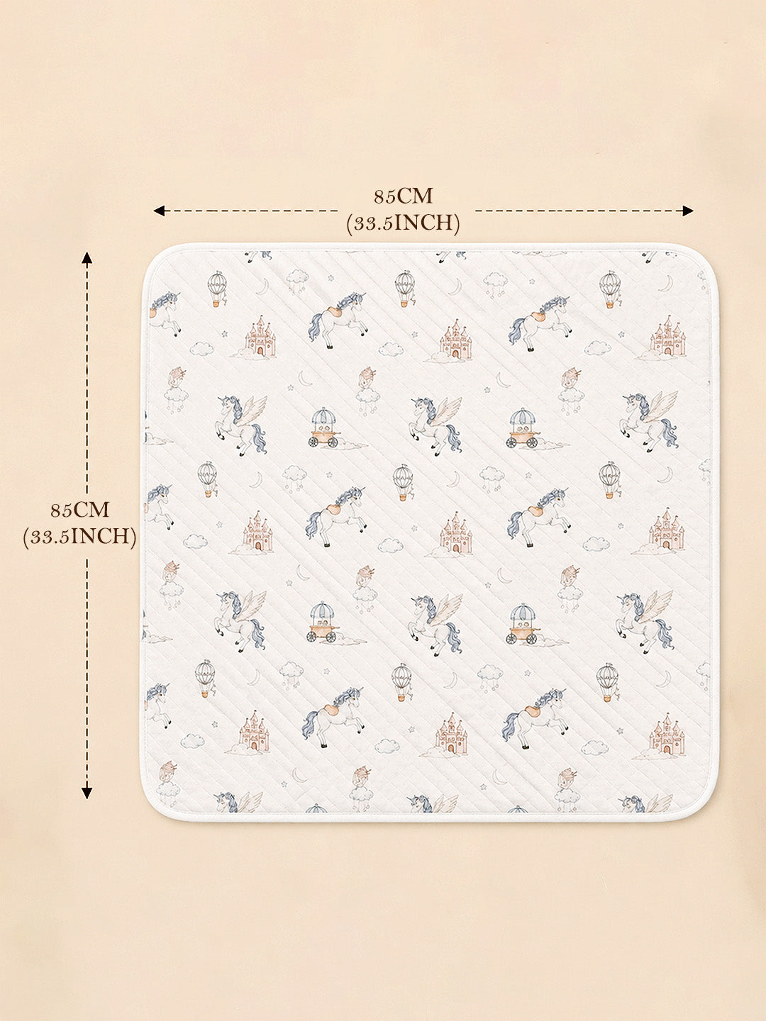 Unicorn Kingdom 6-Layer Muslin Cotton Hooded Swaddle Blanket | Newborn Swaddler